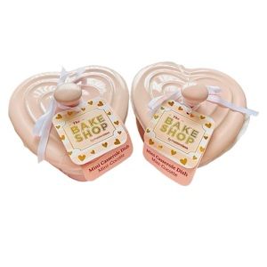 Set of 2 Bakeshop Heart Shaped Mini Casserole Cocotte